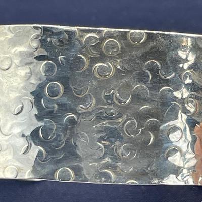 Artisan Signed Sterling Silver Cuff Bracelet