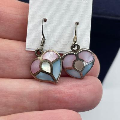 Sterling Silver Mother of Pearl Earrings