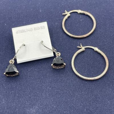 2 Sterling Silver Earrings