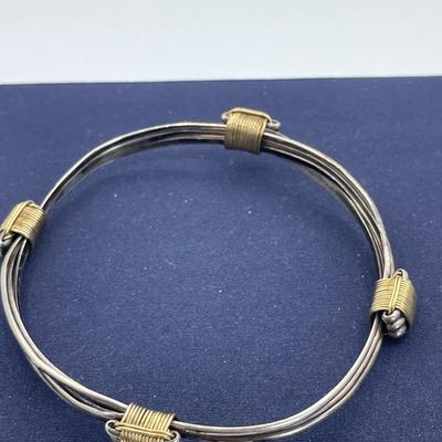 Sterling Silver and Gold-filled Men’s Bracelet