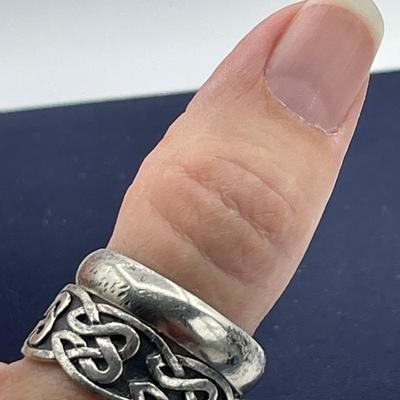 Sterling Silver Band Rings Size 13