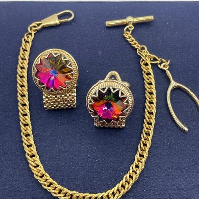 Cuff Links and Watch Chain