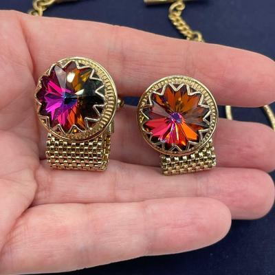 Cuff Links and Watch Chain