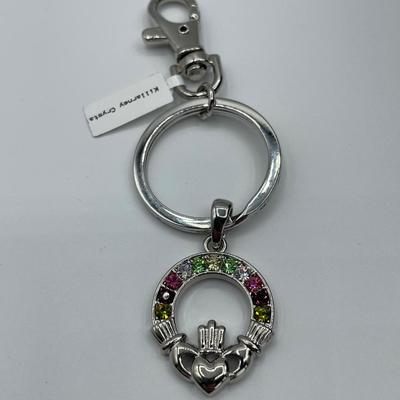 Made in Ireland Celtic Crystal Keychain