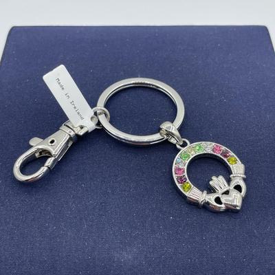 Made in Ireland Celtic Crystal Keychain