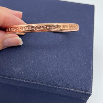 Sergio Lub Handmade Peace Cuff Bracelet