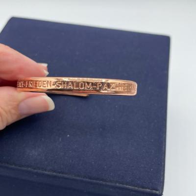 Sergio Lub Handmade Peace Cuff Bracelet