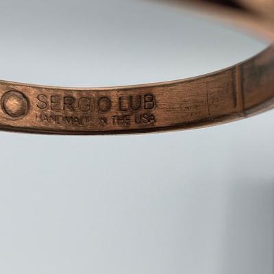Sergio Lub Handmade Peace Cuff Bracelet