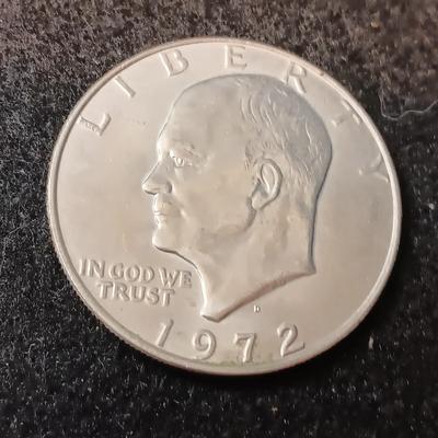 TWO 1972-D EISENHOWER DOLLARS
