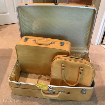 Lot 100 - Vintage Suitcases, Messenger Bags & Maps