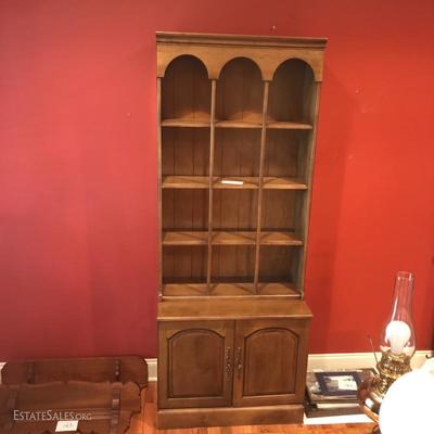 Lot 7- Mid Century Modern Shelf with Cabinet