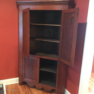 Lot 6- Antique Corner Cabinet
