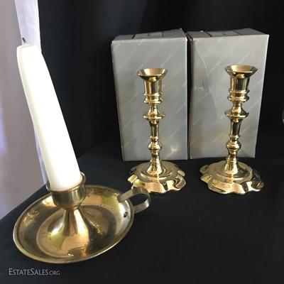 Lot 105 - Misc Brass Pieces and Lithopanes