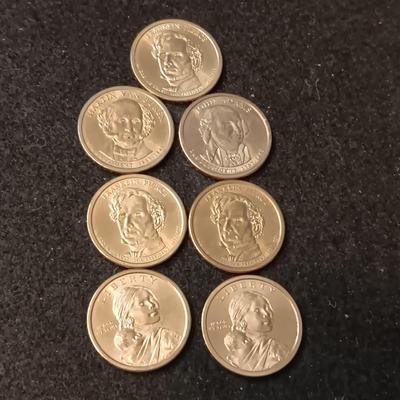 PRESIDENTIAL & SACAGAWEA GOLD TONE DOLLARS