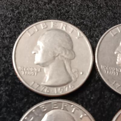 VARIOUS QUARTERS AND 1 SACAGAWEA DOLLAR