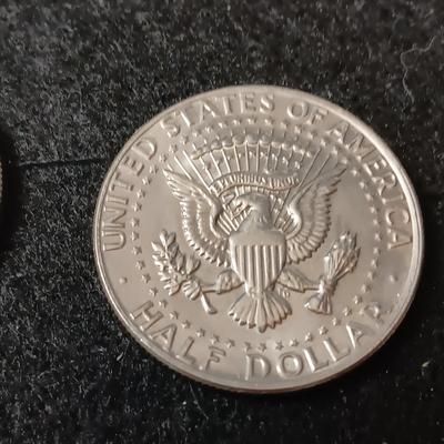 TWO 1972-D KENNEDY HALF DOLLARS