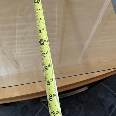 80’s Retro Glass Top Console/Entryway Table