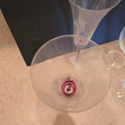 Assorted Vintage & Modern and vintage stemmed Glassware Lot – 14 Pieces Anchor Hocking Boopie - Art glass and others