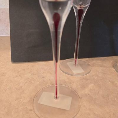 Assorted Vintage & Modern and vintage stemmed Glassware Lot – 14 Pieces Anchor Hocking Boopie - Art glass and others