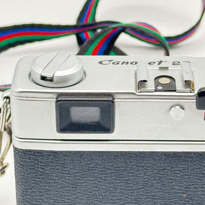 LOT 56K: Vintage Canon Canonet 28, 35mm Film Rangefinder Camera with Case