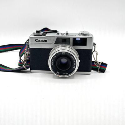 LOT 56K: Vintage Canon Canonet 28, 35mm Film Rangefinder Camera with Case