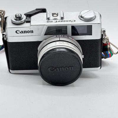 LOT 56K: Vintage Canon Canonet 28, 35mm Film Rangefinder Camera with Case