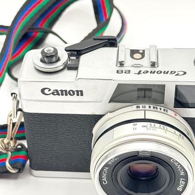 LOT 56K: Vintage Canon Canonet 28, 35mm Film Rangefinder Camera with Case