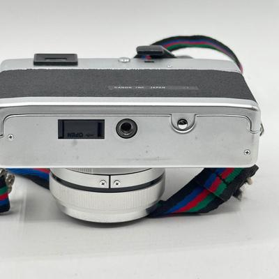 LOT 56K: Vintage Canon Canonet 28, 35mm Film Rangefinder Camera with Case