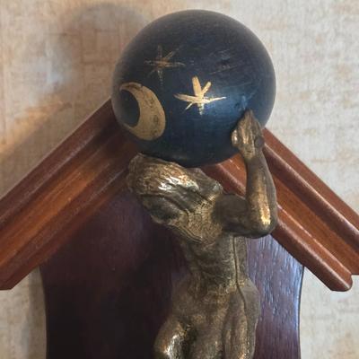 LOT 78K: Vintage Dutch Zaanse-Style Atlas Pendulum Wall Clock