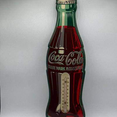 LOT 103K: Vintage Coca Cola Thermometer Sign