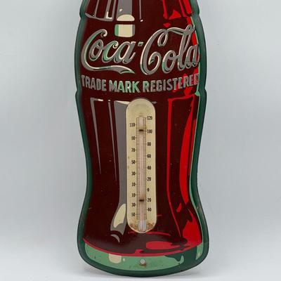 LOT 103K: Vintage Coca Cola Thermometer Sign