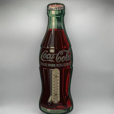 LOT 103K: Vintage Coca Cola Thermometer Sign