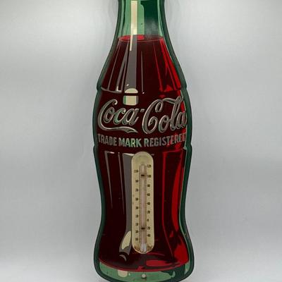 LOT 103K: Vintage Coca Cola Thermometer Sign