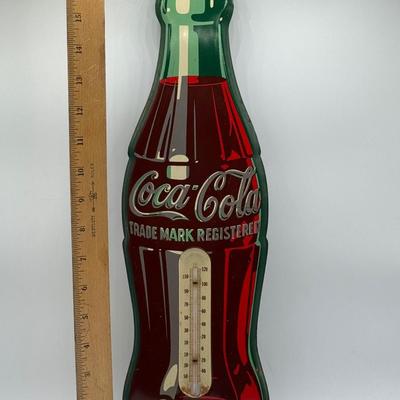 LOT 103K: Vintage Coca Cola Thermometer Sign