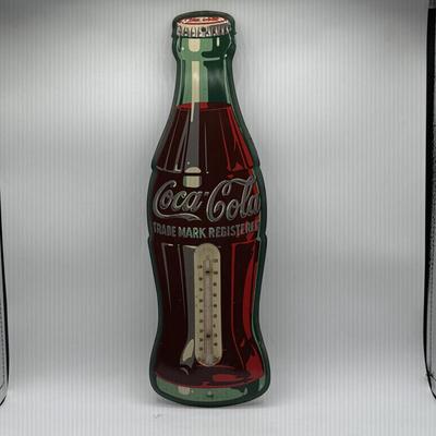 LOT 103K: Vintage Coca Cola Thermometer Sign