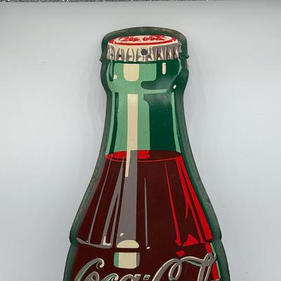 LOT 103K: Vintage Coca Cola Thermometer Sign