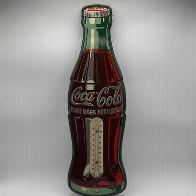 LOT 103K: Vintage Coca Cola Thermometer Sign