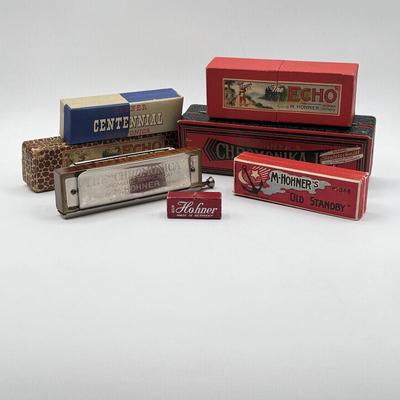 LOT 104K: Collection of Vintage German Hohner Harmonicas