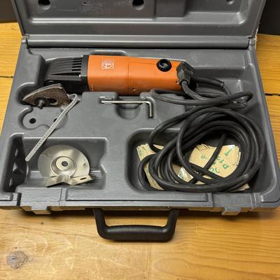 LOT 126B: Power Toools Featuring a Fein MSxe636 II Triangle Sander, Makita Cordless Drill/Driver Kit and Makita 5007NB 7.25 inch Circular...