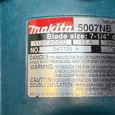 LOT 126B: Power Toools Featuring a Fein MSxe636 II Triangle Sander, Makita Cordless Drill/Driver Kit and Makita 5007NB 7.25 inch Circular...