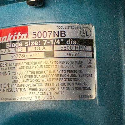 LOT 126B: Power Toools Featuring a Fein MSxe636 II Triangle Sander, Makita Cordless Drill/Driver Kit and Makita 5007NB 7.25 inch Circular...
