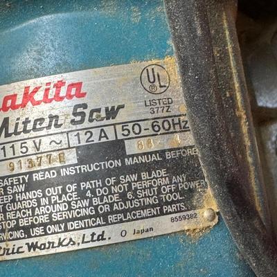 LOT 128B: Makita 10” Miter Saw LS1020