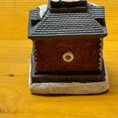 LOT 137B: Vintage Christmas Animated Light Fiber Optic Christmas Village and a Vintage Christmas Village Featuring LED Lights
