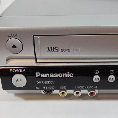 LOT 176X: Panasonic DMR-ES35V Combination DVD and VHS VCR Player/ Recorder with Remote