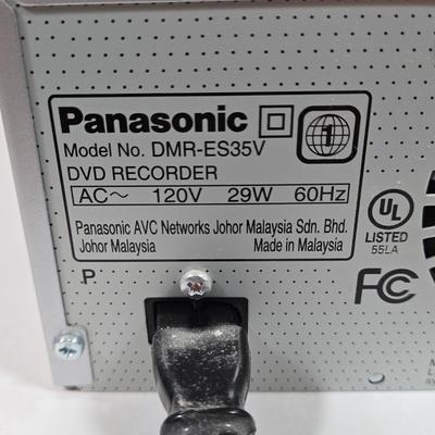 LOT 176X: Panasonic DMR-ES35V Combination DVD and VHS VCR Player/ Recorder with Remote