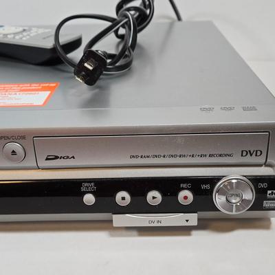 LOT 176X: Panasonic DMR-ES35V Combination DVD and VHS VCR Player/ Recorder with Remote