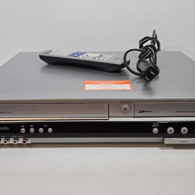 LOT 176X: Panasonic DMR-ES35V Combination DVD and VHS VCR Player/ Recorder with Remote
