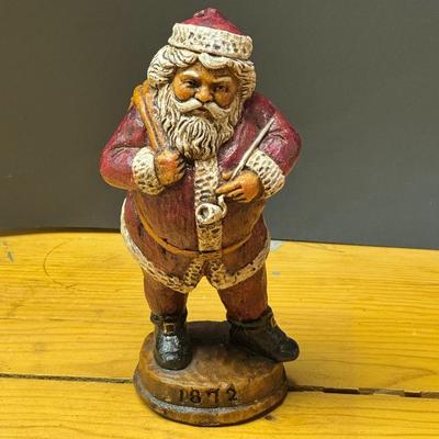 LOT 180B: Christmas in July! Lenox Christmas Plate, Couple of Stockings, Santa Figures and More!