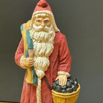 LOT 180B: Christmas in July! Lenox Christmas Plate, Couple of Stockings, Santa Figures and More!