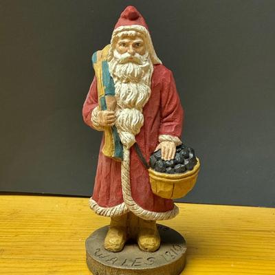 LOT 180B: Christmas in July! Lenox Christmas Plate, Couple of Stockings, Santa Figures and More!